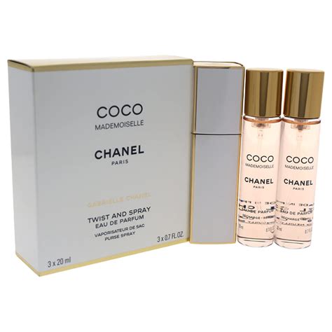 chanel mademoiselle refillable purse spray|CHANEL COCO MADEMOISELLE Twist & Spray Set .